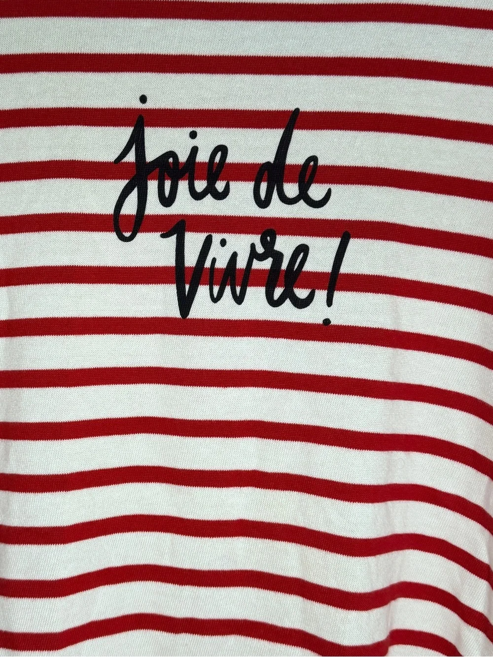 Kate Spade New York “ Joie de Vivre” Broome Street Stripped Top Small